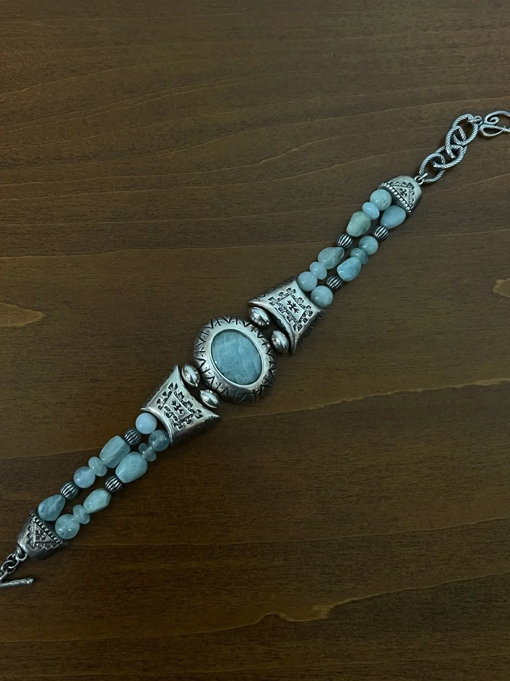 Vintage Native American Navajo Carolyn Pollack 925 Sterling Silver Bracelet